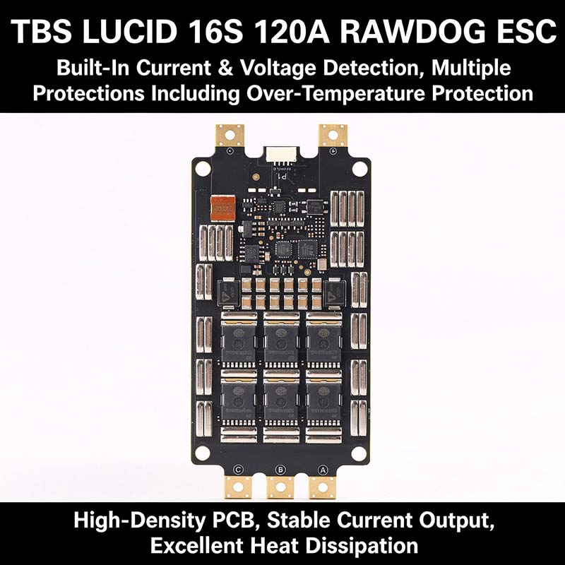 TBS LUCID 16S 120A RAWDOG ESC, – Drone Battery High Voltage recenzja i cena